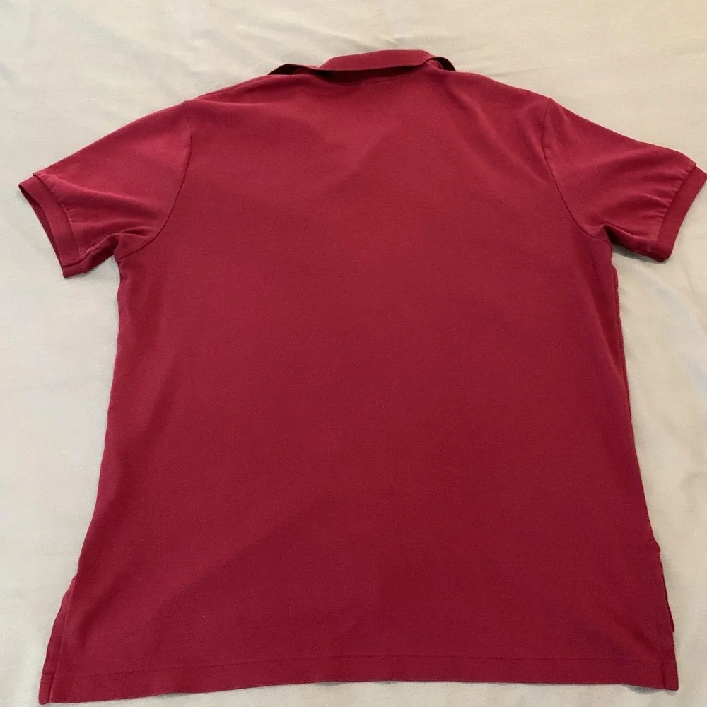 Polo Ralph Lauren Polo Shirt Mens Large Lot‎ Of 2 Purple Red Pony Casual Cotton